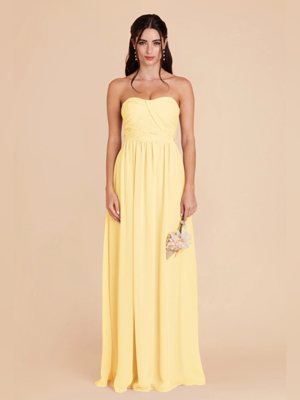 NWT BIRDY GREY - Grace Convertible Dress With Slit - Lemon Sorbet - L